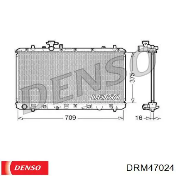 DRM47024 Denso радиатор