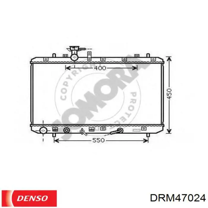 Радиатор охлаждения двигателя Denso DRM47024 цена, от 93.10 USD