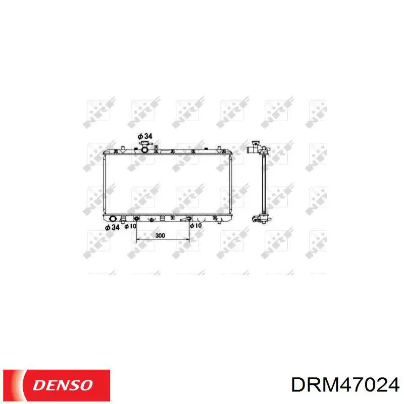 Радиатор DRM47024 Denso