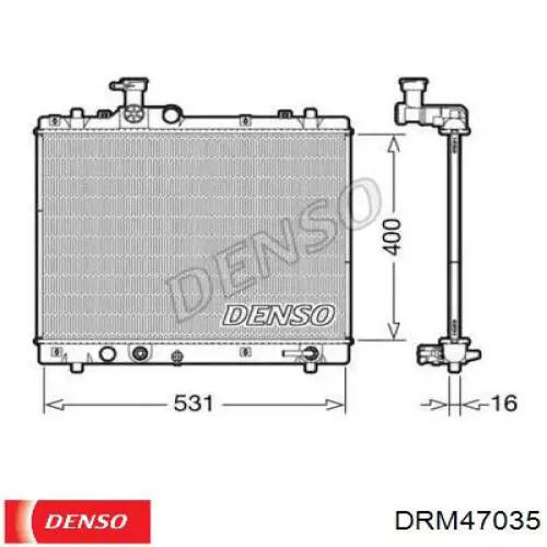 Радиатор DRM47035 Denso