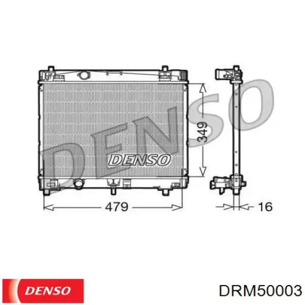 Радиатор DRM50003 Denso