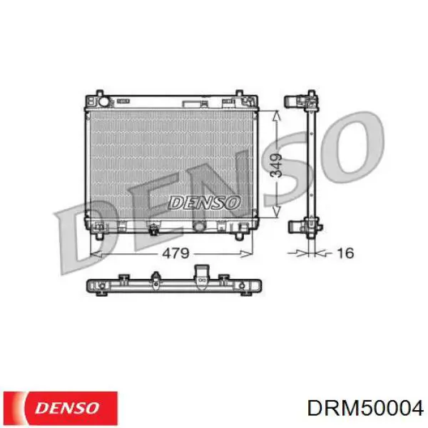 Радиатор DRM50004 Denso