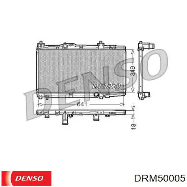 Диффузор радиатора кондиционера Denso DRM50005