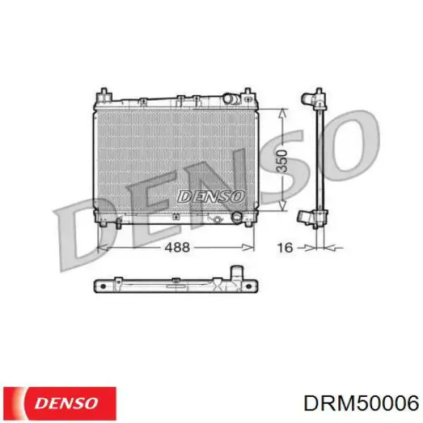 DRM50006 Denso радиатор