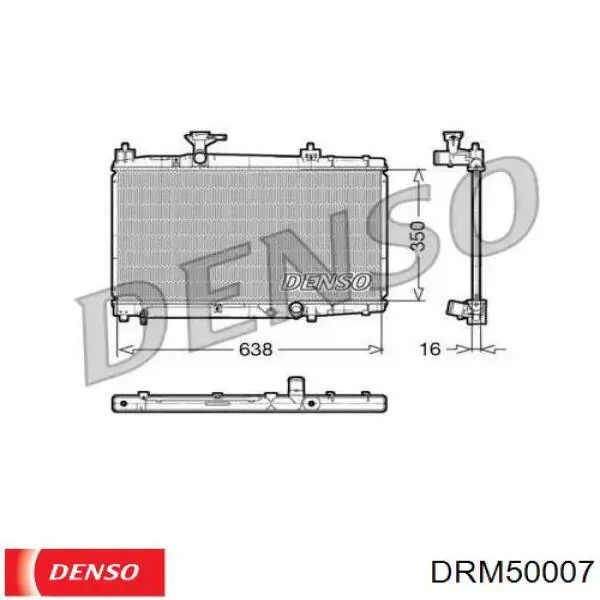 DRM50007 Denso радиатор