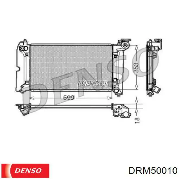 DRM50010 Denso радиатор