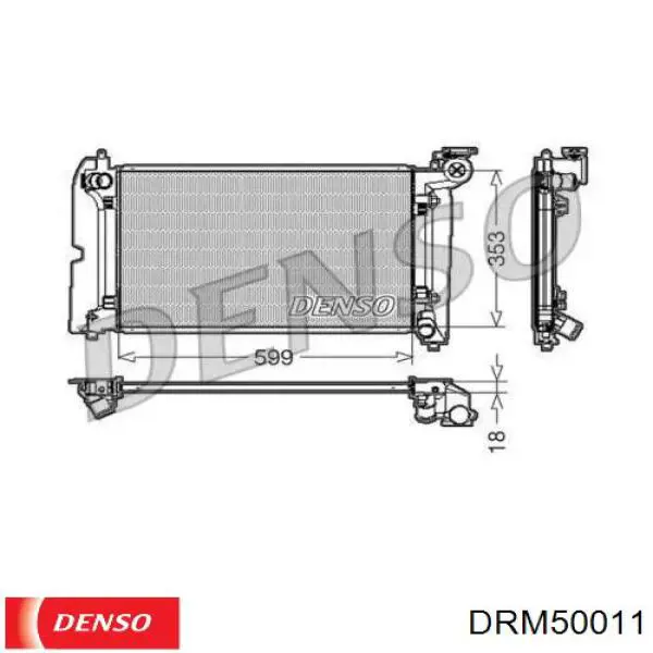 DRM50011 Denso радиатор