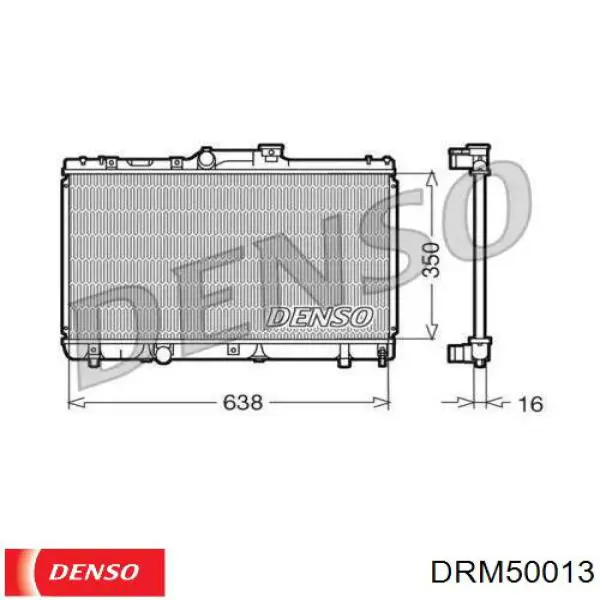 DRM50013 Denso радиатор