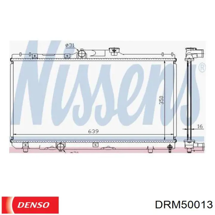 Radiador refrigeración del motor DRM50013 Denso