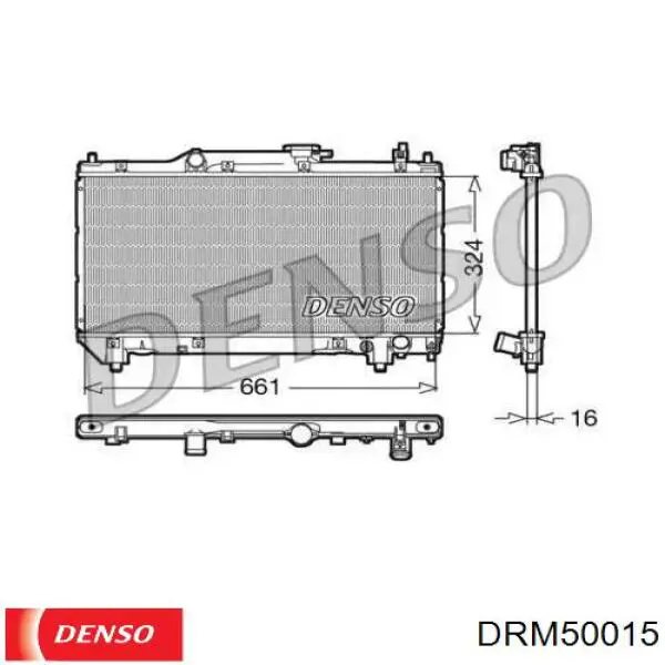 DRM50015 Denso радиатор