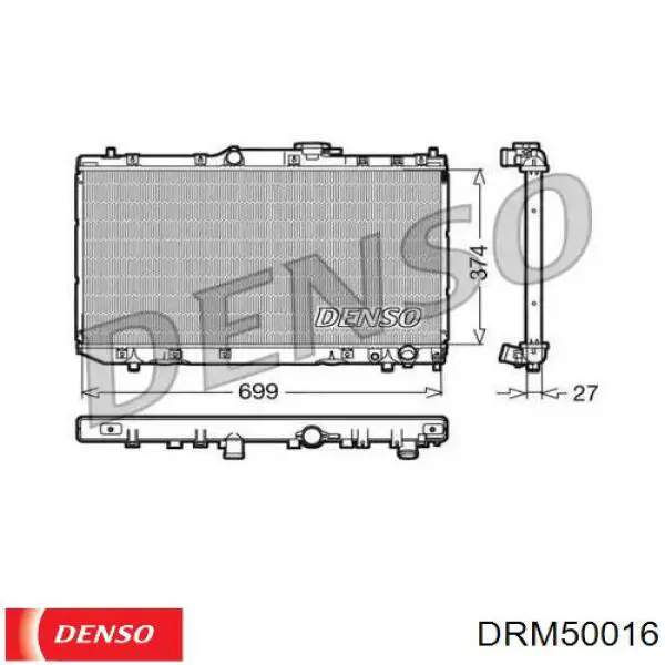 Радиатор DRM50016 Denso