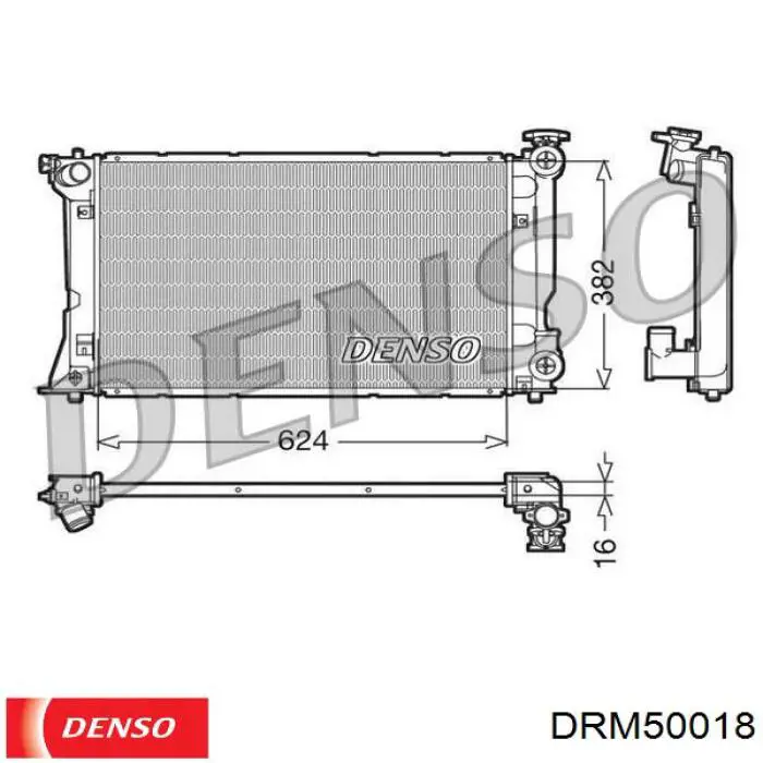 DRM50018 Denso радиатор