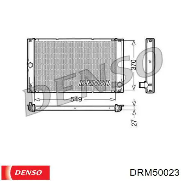 DRM50023 Denso радиатор