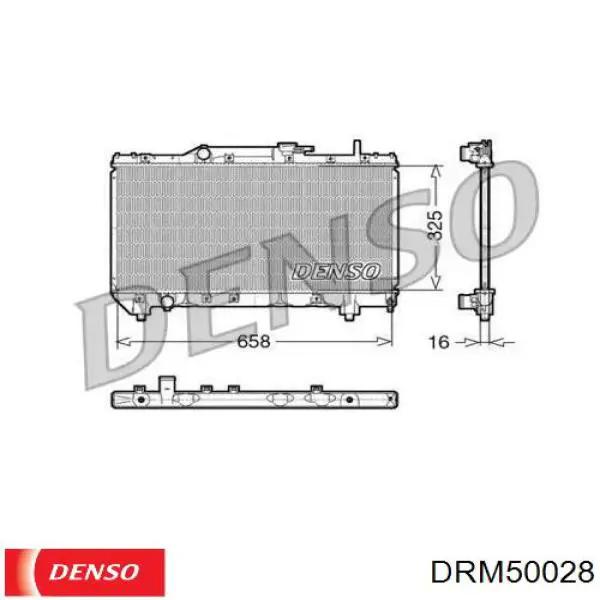 Радиатор DRM50028 Denso