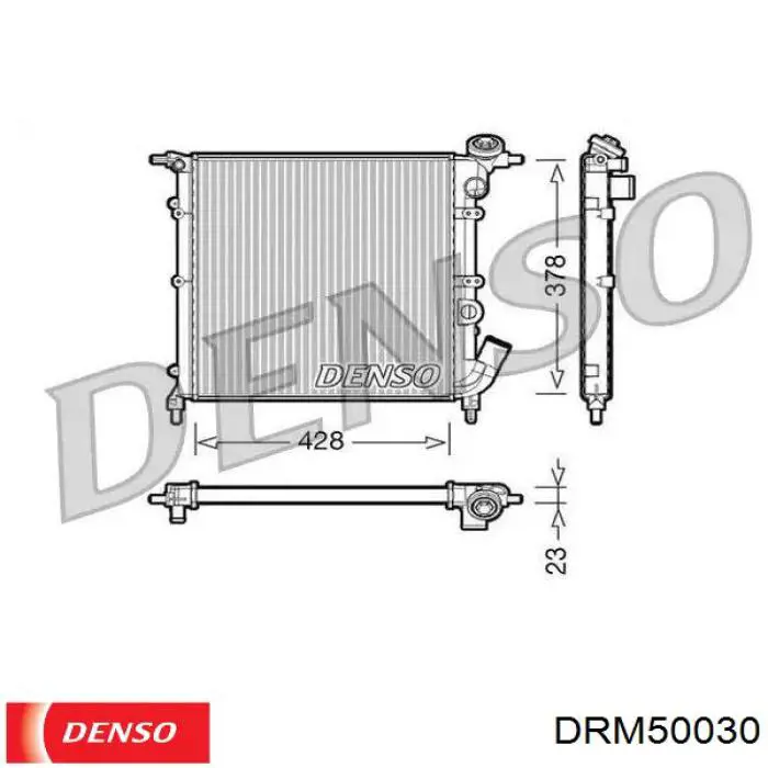 Купить D72066TT Thermotec Радиатор водяной
