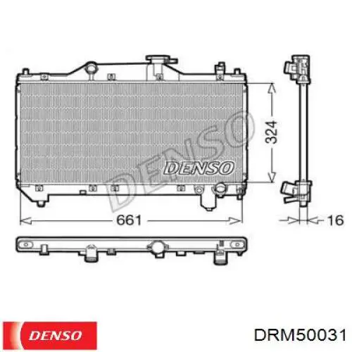 DRM50031 Denso радиатор