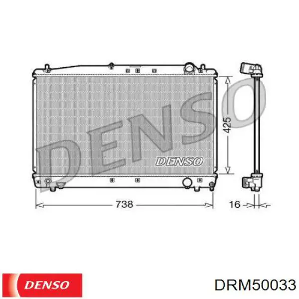 DRM50033 Denso радиатор