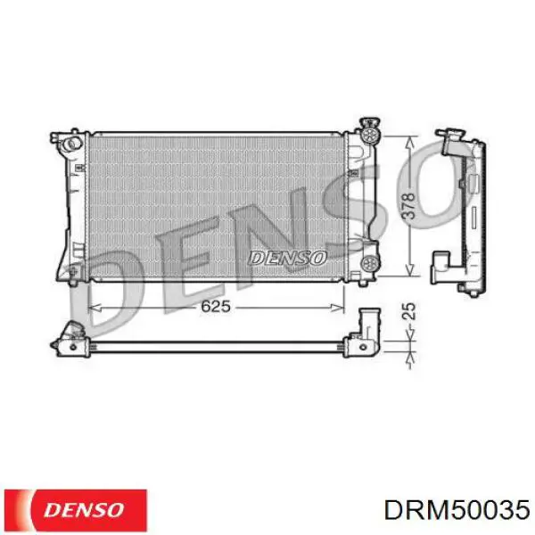DRM50035 Denso радиатор