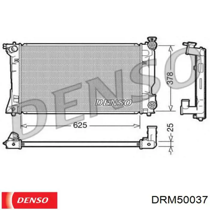 Радиатор охлаждения двигателя Polcar 8190081 цена, от 38.12 USD