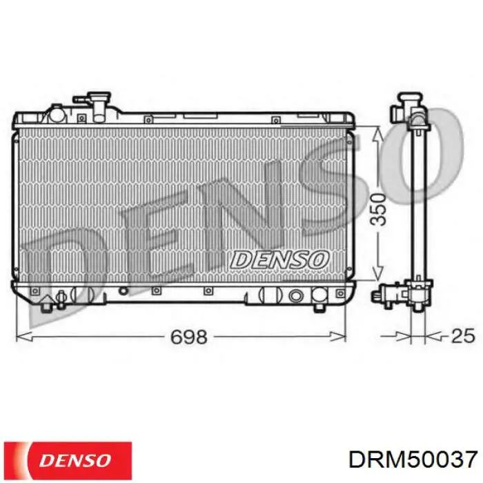 Купить 8190081 Polcar Радиатор водяной