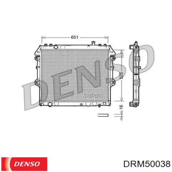 Радиатор DRM50038 Denso