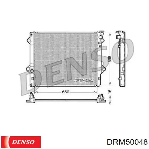 Радиатор DRM50048 Denso