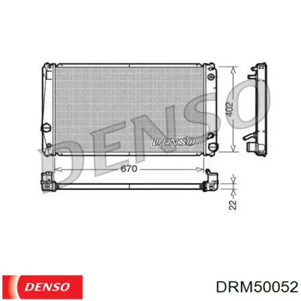 DRM50052 Denso радиатор