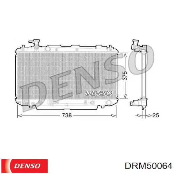 Радиатор DRM50064 Denso