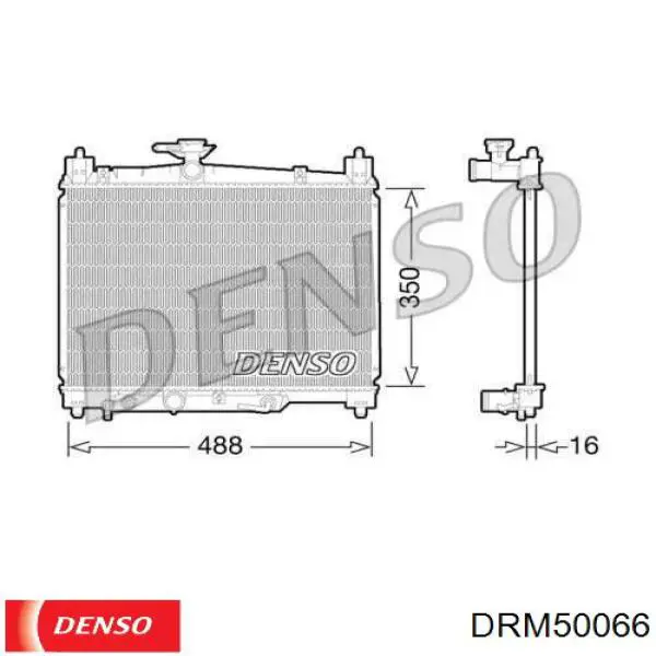 Радиатор DRM50066 Denso