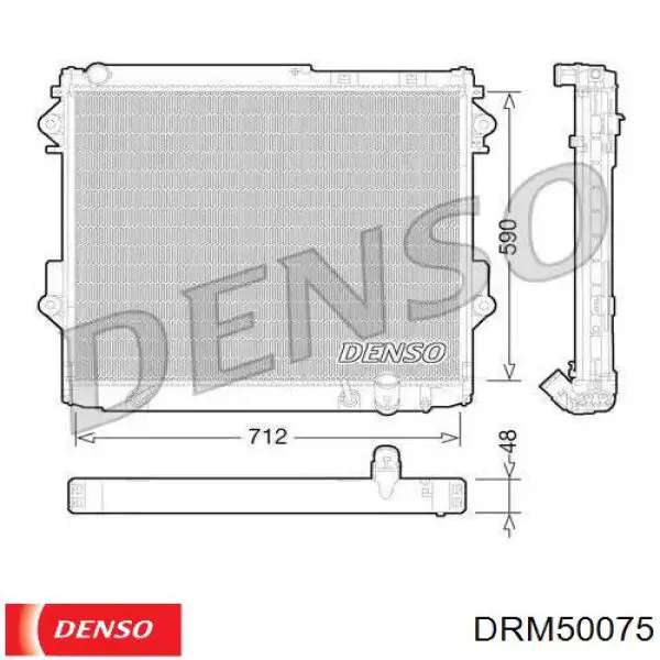 Радиатор DRM50075 Denso