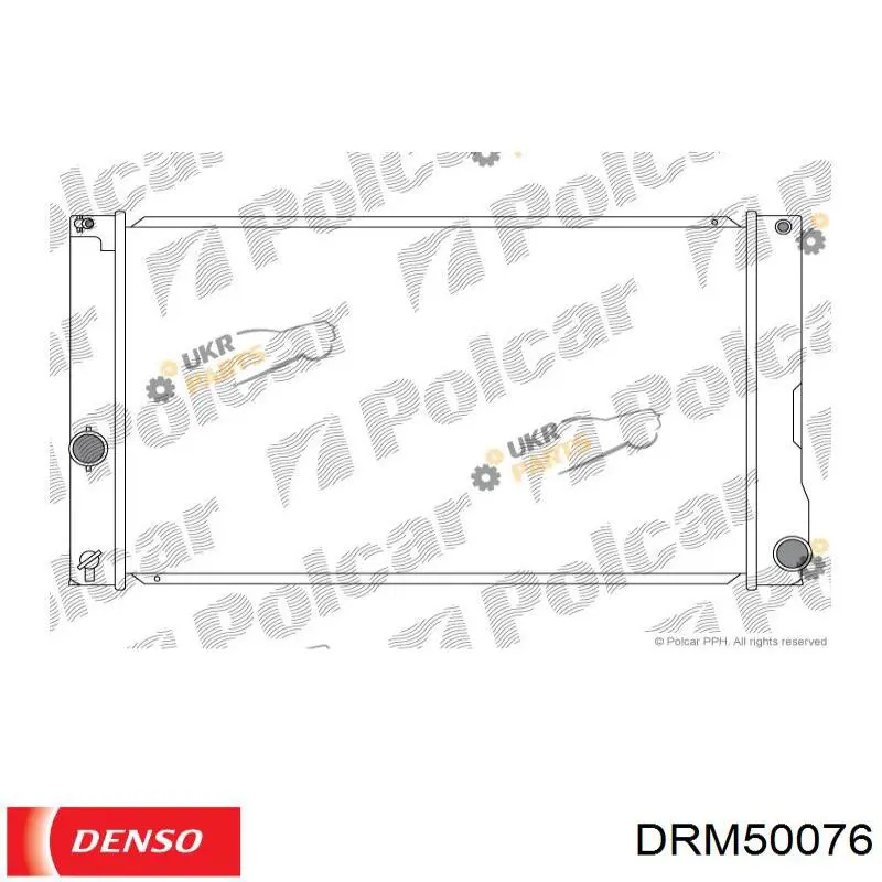 Купить DRM50076 Denso Радиатор водяной