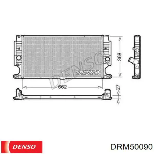 DRM50090 Denso Радиатор основной