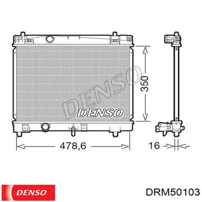 Радиатор DRM50103 Denso