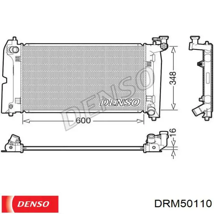 DRM50110 Denso Радиатор основной