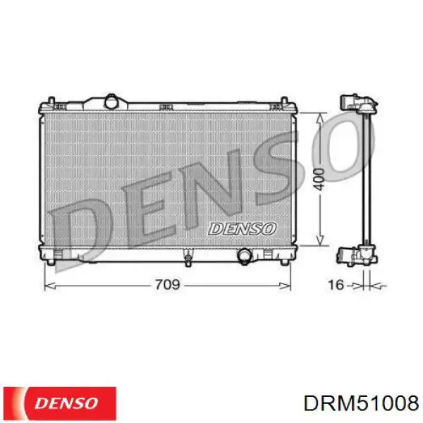 DRM51008 Denso радиатор