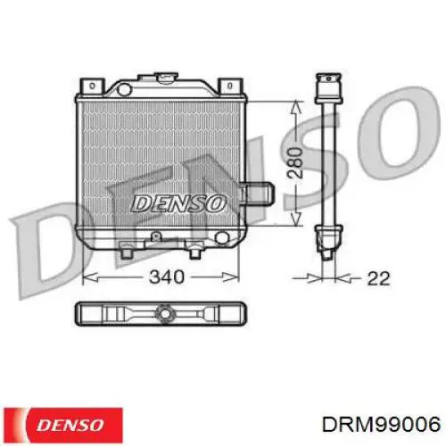 Радиатор охлаждения Thermotec D7Z001TT