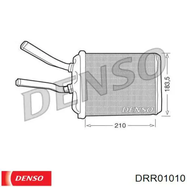 Радиатор печки DRR01010 Denso