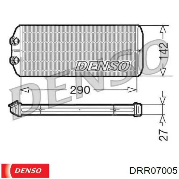 Radiador de calefacción DRR07005 Denso