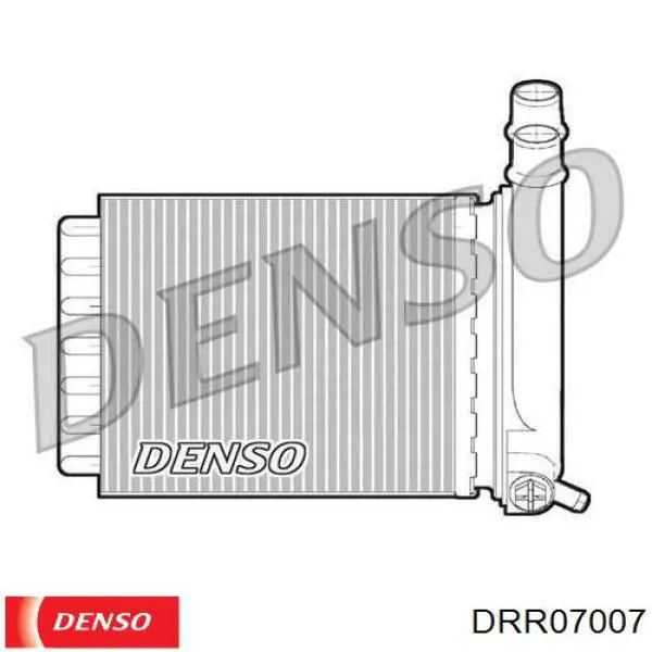 Радиатор печки (отопителя) задний Denso DRR07007