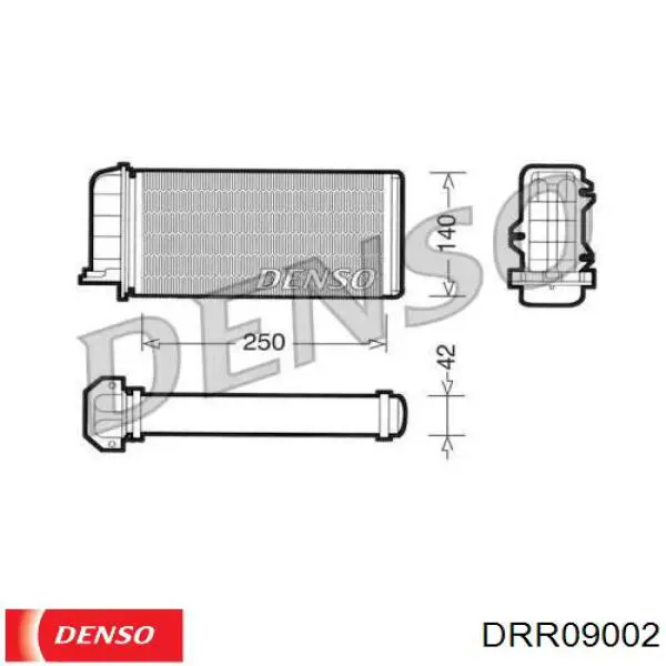 Radiador de calefacción DRR09002 Denso