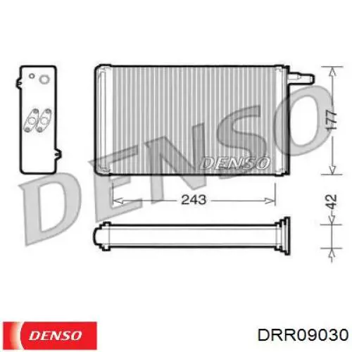 Радиатор печки DRR09030 Denso