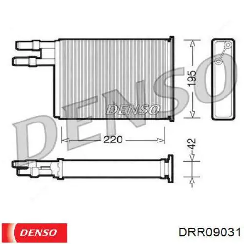 Radiador de calefacción DRR09031 Denso