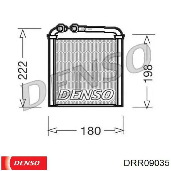 Купить DRR09035 Denso Радиатор печки (отопителя) задний