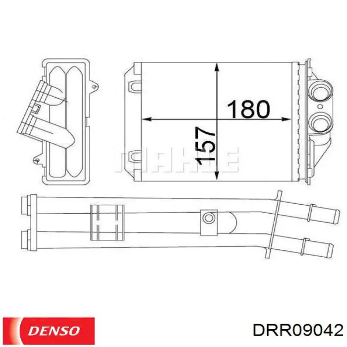 Радиатор отопителя Denso DRR09042