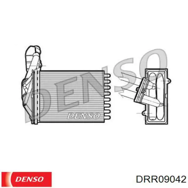 Радиатор печки DRR09042 Denso