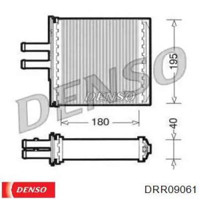 Радиатор печки (отопителя) DENSO DRR09061
