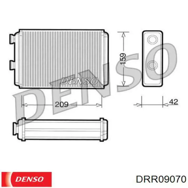 Радиатор печки (отопителя) Denso DRR09070 цена, от 36.31 USD