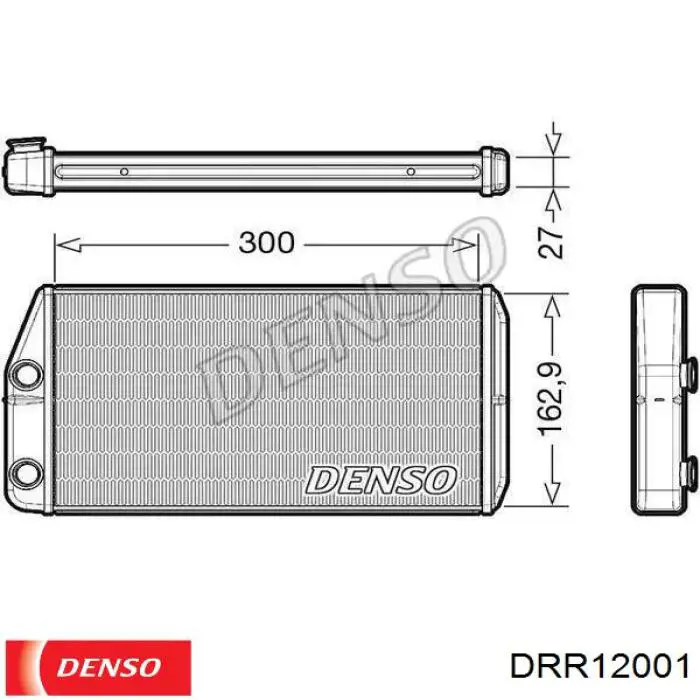 Купить DRR12001 Denso Радиатор печки
