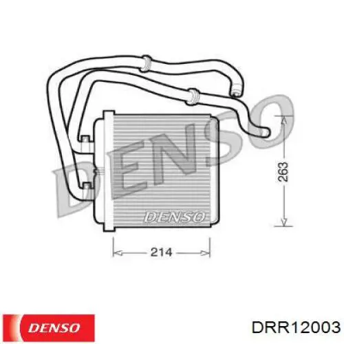 DRR12003 Denso радиатор печки