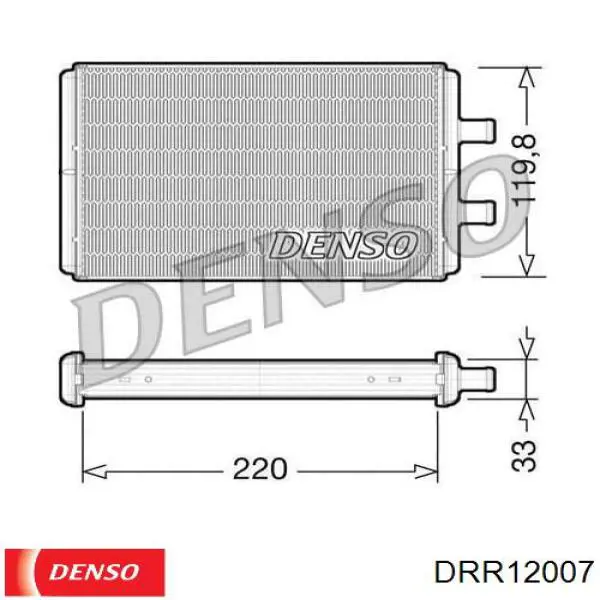 Радиатор печки DRR12007 Denso